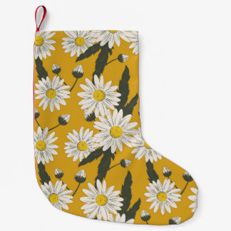 Meia De Natal Pequena Design floral do cachecol, fundo vintage.