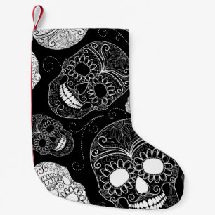 Meia De Natal Pequena Dia do preto & do branco inoperantes da arte do