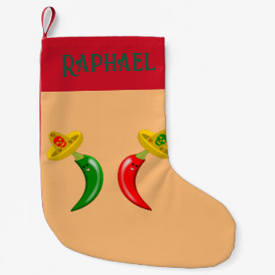 Meia De Natal Pequena Dia dos Mortos do Chile Nome Personalizado