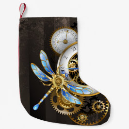 Meia De Natal Pequena Dials Steampunk com Dragonfly