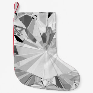 Meia De Natal Pequena Diamante Realista: Fechamento de Textura 3D