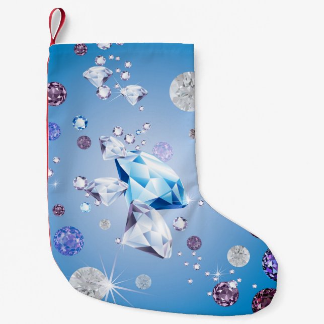 Meia De Natal Pequena Diamond Galaxy 4 (Frente)
