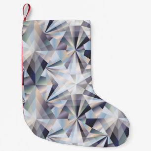 Meia De Natal Pequena Diamond, sem soldadura, ilustração da safra