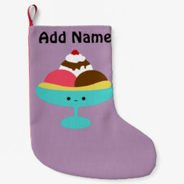 Meia De Natal Pequena Dividir Banana