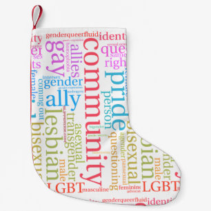 Meia De Natal Pequena Dons de orgulho gay do arco-íris artístico do Slip