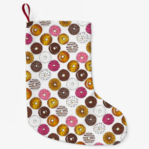 Meia De Natal Pequena Doze Rosquinhas Doughnut Breakfast - Comida Foodie