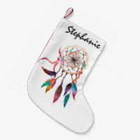 Dreamcatcher boémio na pintura vibrante da