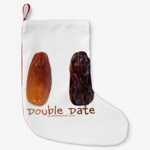 Meia De Natal Pequena Duas tâmaras do SlipperyJoe enrugadas ameixas enru