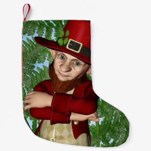 Meia De Natal Pequena Duende