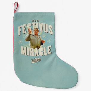 Meia De Natal Pequena É um Milagre do Festivus