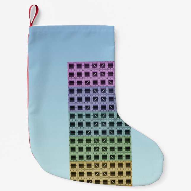 Meia De Natal Pequena Edifício alto (Frente)