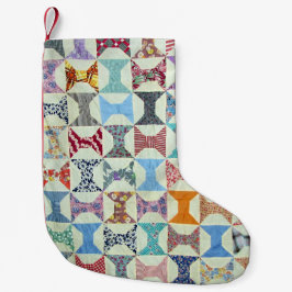 Meia De Natal Pequena Edredão do vintage