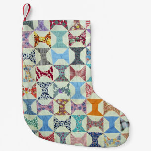 Meia De Natal Pequena Edredão do vintage