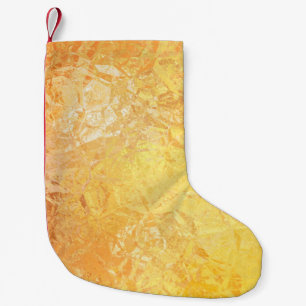Meia De Natal Pequena Elegância Dourada: Fundo Luxuoso Abstrato