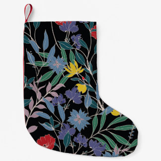 Meia De Natal Pequena Elegância Floral: Fundo da Vintage do Abstrato
