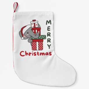 Meia De Natal Pequena Elephant Christmas Gift Winter Animal Elephant