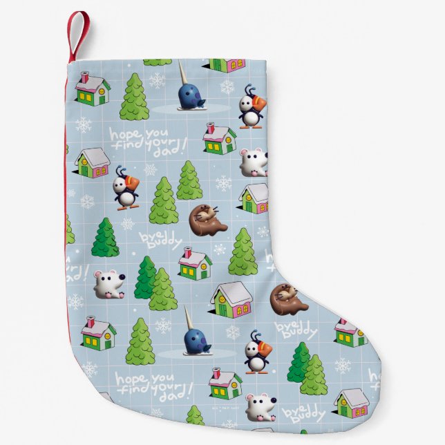 Meia De Natal Pequena Elf o Filme | Tchau Amigo Espero Que Encontrem O S (Frente)