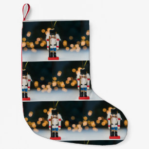 Meia De Natal Pequena Enfeite de Natal clássico quebra-nozes do Slippery