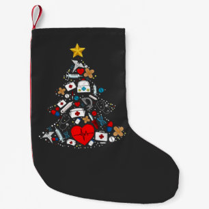 Meia De Natal Pequena Enfermeira da Árvore de Natal do Departamento de E
