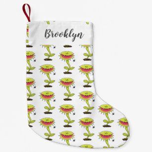 Meia De Natal Pequena Engraçado carnívoro Venus mosca cartoon