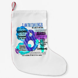 Meia De Natal Pequena Enneagram Tipo 8 - Sou O Desafiador