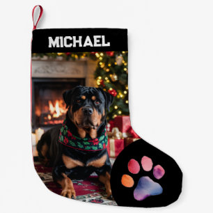 Meia De Natal Pequena enviar imagem Cachorro Foto Personalizada texto Pe