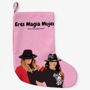 Meia De Natal Pequena Eres Magia Stocking