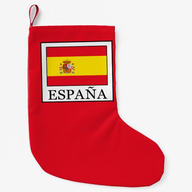 Meia De Natal Pequena Espanha (Frente)