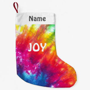 Meia De Natal Pequena Esperança personalizada Laço-Tintura do arco-ír