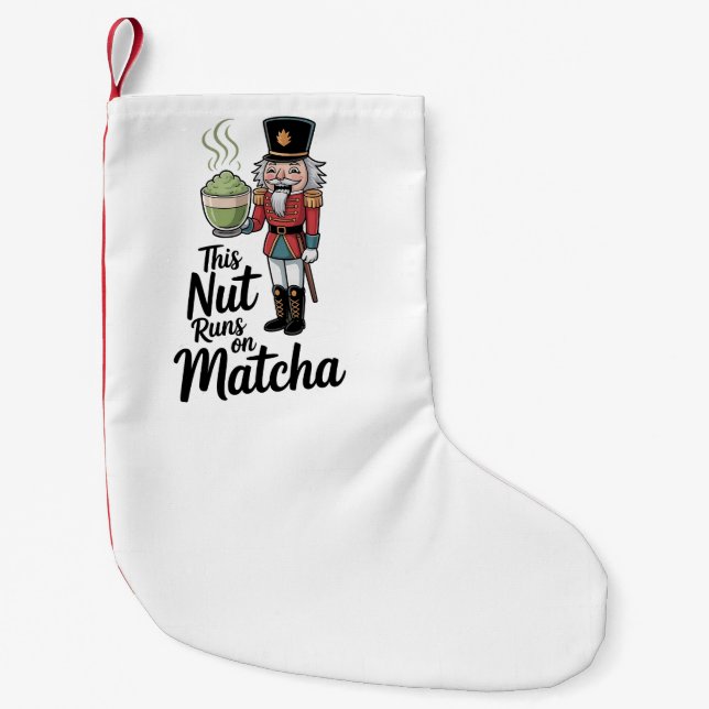 Meia De Natal Pequena Este Nut Funciona no Matcha Christmas Nutcracker (Frente)