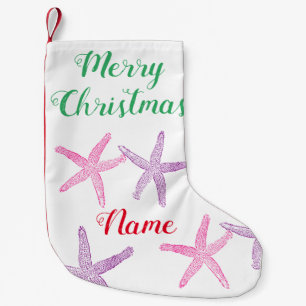 Meia De Natal Pequena Estirpe Rosa Puro Thunder_Cove