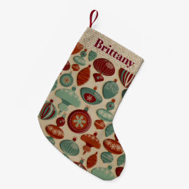 Meia De Natal Pequena Estocagem personalizável de bolbos de Natal País