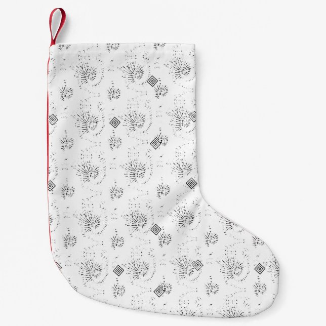 Meia De Natal Pequena Estoque de Natal (Frente)