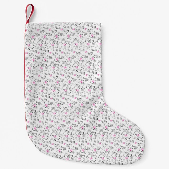 Meia De Natal Pequena Estoque de Natal (Frente)