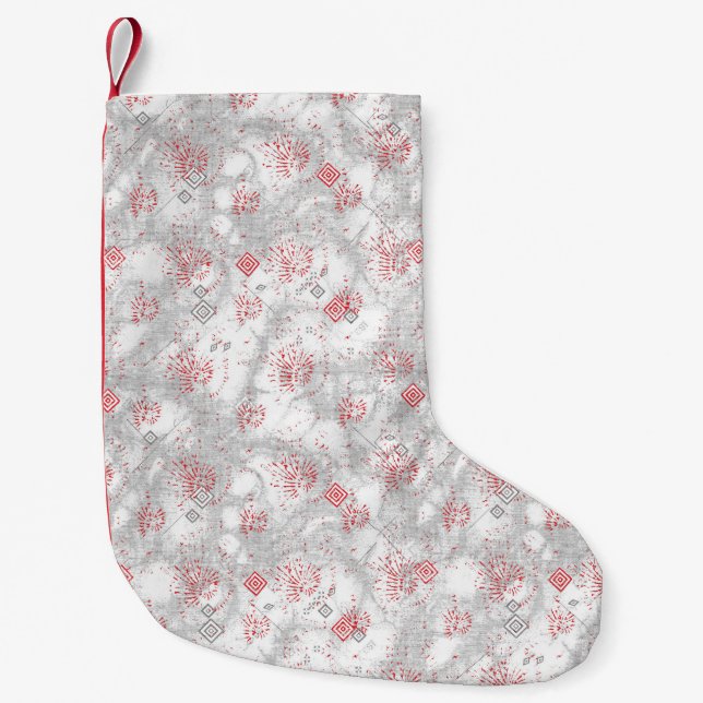 Meia De Natal Pequena Estoque de Natal (Frente)