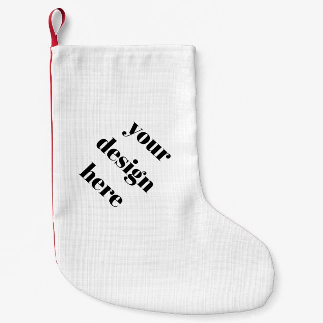 Meia De Natal Pequena Estoque de Natal (Frente)