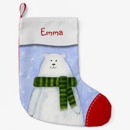 Meia De Natal Pequena Estoque de Natal de Criança Personalizada