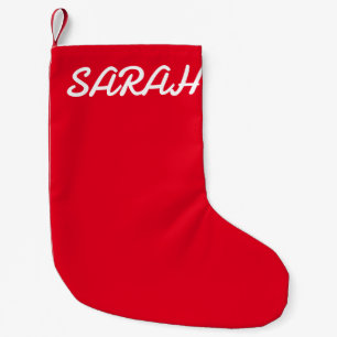 MEIA DE NATAL PEQUENA ESTOQUE DE NATAL DE NOME PERSONALIZADO