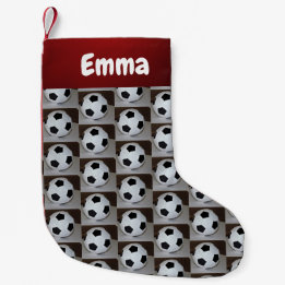 Meia De Natal Pequena Estoque de Natal do Futebol