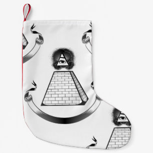 Meia De Natal Pequena estoque de natal iluminati xmas