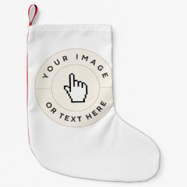 Meia De Natal Pequena Estoque de Natal - Personalizado (adicionar imagem