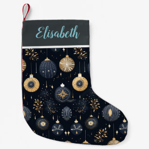 Meia De Natal Pequena Estoque de Natal Personalizado com Feriado de Nome