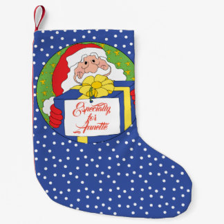 Meia De Natal Pequena Estoque de Natal "Presente de Sants"