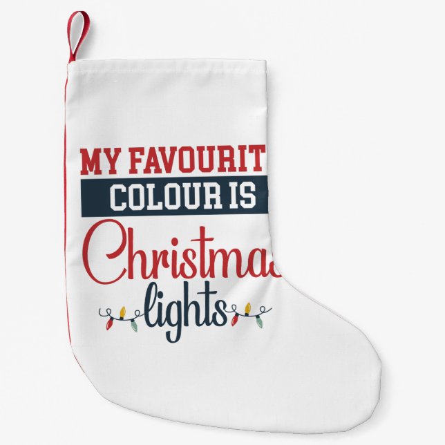 Meia De Natal Pequena Etiqueta de presentes (Frente)