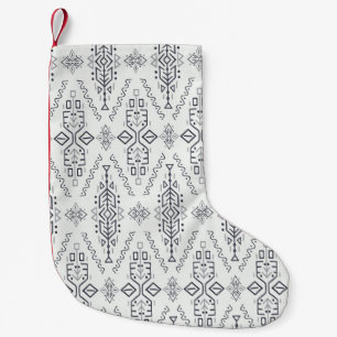 Meia De Natal Pequena Étnica Boho: Trendy-Drawn Manuscrito.