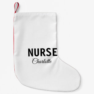 Meia De Natal Pequena Eu sou enfermeira especialista médica adicione o s