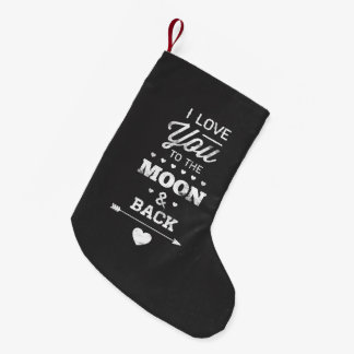 Meia De Natal Pequena Eu Te Amo À Lua E De Volta