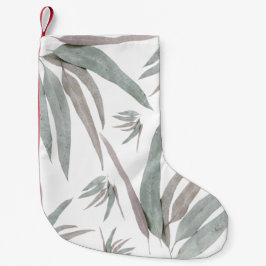 Meia De Natal Pequena Eucalyptus deixa padrão