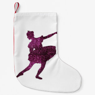 Meia De Natal Pequena Fada da ameixa do açúcar