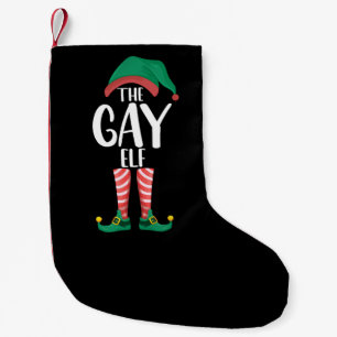 Meia De Natal Pequena Fada Gay LGTBQ Família Correspondente Festa de Nat
